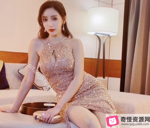 王馨瑶金色礼服作品，1V973M，颜值身材大长腿，粉丝狂热下载